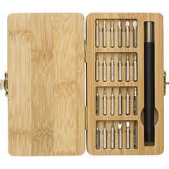 OBG PUB - Boîte à outils avec étui en bambou robuste Cobak