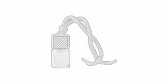 Désodorisant de voiture rechargeable en verre Mona - Marquage Recto