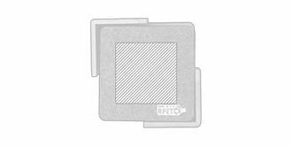 Sous-verre en feutre avec support en bambou Lark - Marquage Recto