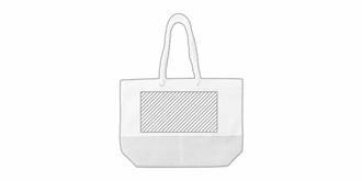 Sac shopping robuste en coton canvas Goha - Marquage Verso