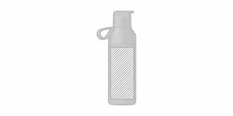 Bouteille isotherme 500 ml avec finition mat Cup - Marquage Verso