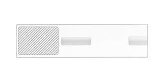 Étui pour stylo en carton Toronto - Marquage Recto