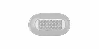 Ecouteurs Bluetooth pratique et léger en ABS Irow - Impression Haut