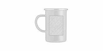 Mug émaillé en acier inoxydable 450ml Koda - Impression Droite