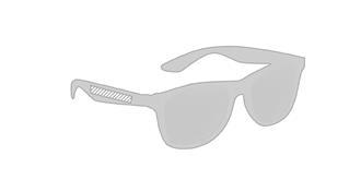 Lunettes de soleil UV400 en polycarbonate Naiger - Marquage branche gauche