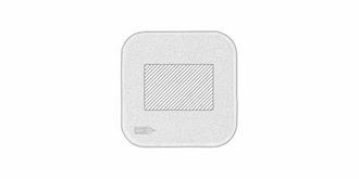 Chargeur à induction en bambou et en feutre Wole - Marquage Recto