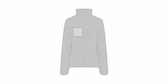 Veste Artic en polaire zippée pour femme Maelo - Marquage poitrine droite
