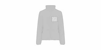 Veste Artic en polaire zippée pour femme Maelo - Marquage poitrine gauche