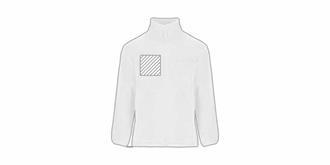 Veste en polaire zippée Artic pour homme Niolo - Marquage poitrine droite