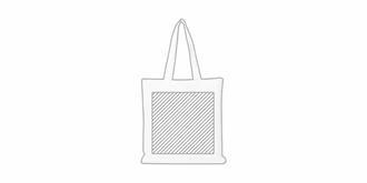 Sac shopping écologique en coton robuste Gama - Marquage Recto