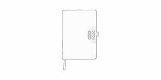 Carnet de notes et support pour smartphone Lapen - Impression Haut