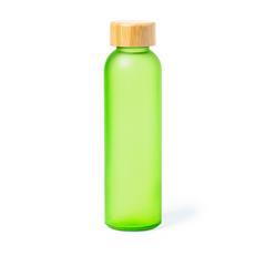 OBG PUB - Bidon en verre 500 ml avec bouchon en bambou Lex