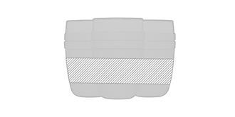 Bocal à déjeuner ellipse en plastique Restarter - Marquage autour