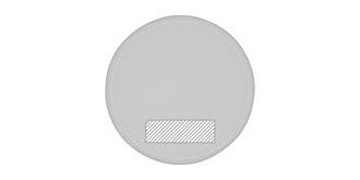 Bocal à déjeuner ellipse en plastique Restarter - Impression Haut