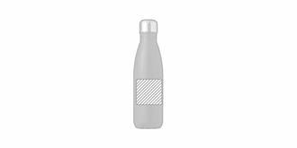 Bouteille isotherme 550ml en acier inox Drimos - Marquage Recto