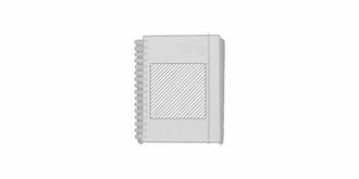 Agenda A5 avec couverture en cuir recyclé Troski - A l'avant