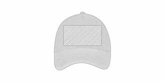 Casquette de 5 panneaux en coton doux Fartros - Marquage Recto