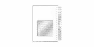 Agenda à anneaux A5 en cuir PU élégant Wix - Marquage Verso