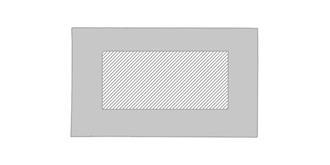 Porte-clés rectangulaire Gian bois de hêtre Liden - Impression pochette recto