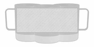 Tasse en PP recyclé et liège naturel durable Manek - Marquage autour