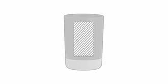 Tasse en PP recyclé et liège naturel durable Manek - face 3