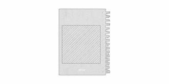 Agenda à anneaux de format A5 en RPET doux Fango - Marquage Verso