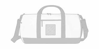 Sac en PU souple avec fermeture à glissière Volia - Marquage Recto