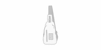 Sac à bandoulière pratique en PU souple Dadoun - Marquage Recto