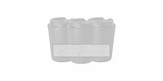 Gobelet isotherme 300ml à double paroi Sokif - Marquage autour