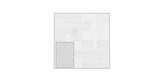 Set Sous-verre écologique en bambou Kirama - impression sur le 3ème article