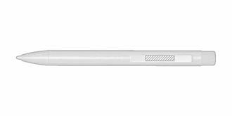 Stylo bille en laiton recyclé robuste Panilo - Marquage sur le clip