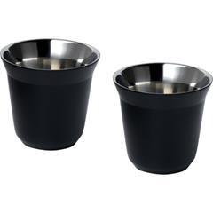 OBG PUB - Set tasses à expresso en acier inoxydable 80ml Kez