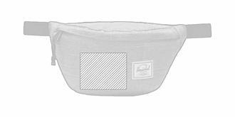 Sac banane en polyester recyclé robuste Caribo - Marquage Recto