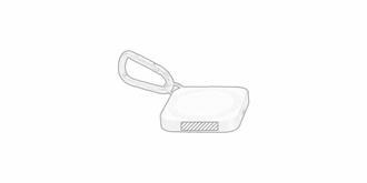 Chargeur sans fil 15W avec mousqueton Dias - Impression Droite