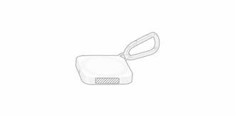 Chargeur sans fil 15W avec mousqueton Dias - Impression Gauche