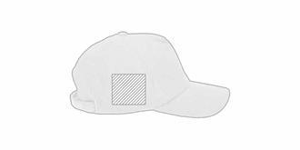 Casquette en polyester effet velours durable Kenno - Impression Droite