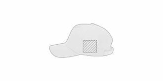 Casquette en polyester effet velours durable Kenno - Impression Gauche