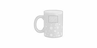 Tasse en céramique 300 ml avec design original Nel - Impression Droite