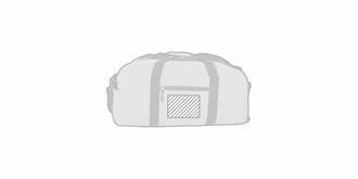 Sac de sport avec bandoulière en RPET robuste Bony - Marquage Recto