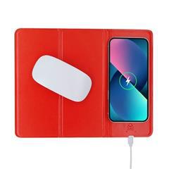 OBG PUB - Tapis de souris et chargeur pliable en PU Faritex