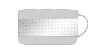 Tasse antibactérienne 350 ml en plastique Plante - Marquage autour