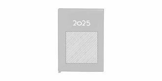 Agenda de format B5 en cuir PU résistant Baltom - Marquage Recto