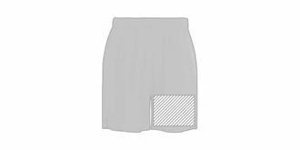 Short de sport unisexe léger et extensible Gorbo - Impression Droite