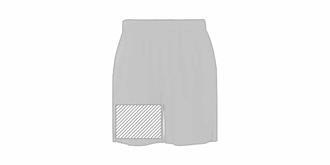 Short de sport unisexe léger et extensible Gorbo - Impression Gauche