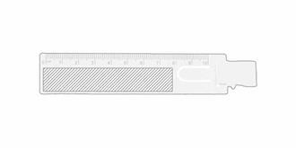 Règle marque pages en canne à blé Navigat - Marquage Recto