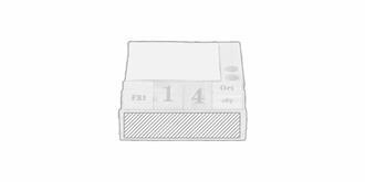 Bloc-notes support téléphone en bambou Mateo - Marquage Recto