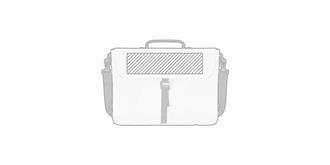 Sacoche avec bandoulière en PU souple Bela - Impression Haut