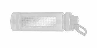 Bouteille d'eau durable en RPET 700ml Jorak - A l'avant