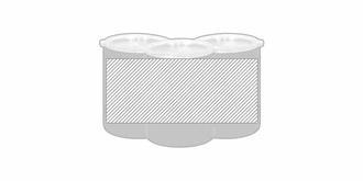 Gobelet isotherme en acier inoxydable 400 ml Gopy - Marquage autour