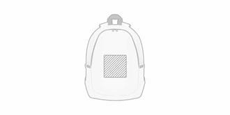 Sac à dos souple avec fermeture à glissière Luizzo - Marquage Recto